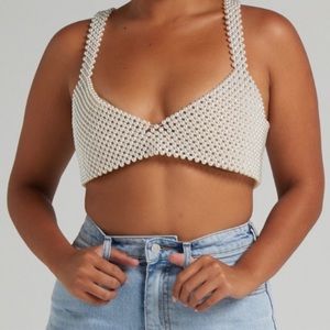 Showpo Peggy Pearl Crop Top